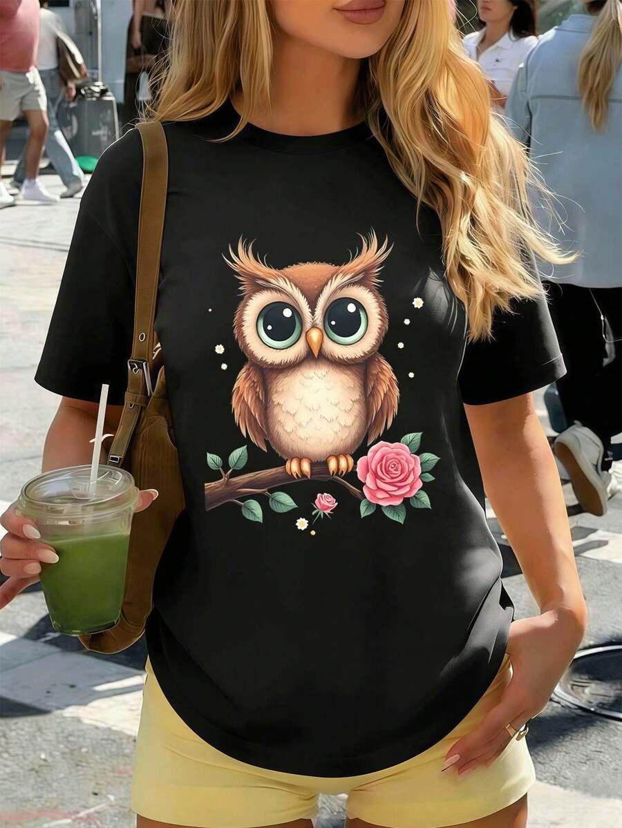 Women T-Shirts - Black - View 1