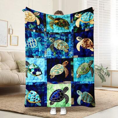 1 pieza Manta de franela con patrón de flores de ganchillo cómoda y colorida, decoración de dormitorio, esterilla de picnic, manta de viaje, manta de lana, manta de cama, manta de tiro, manta esponjosa, manta de ocio, manta de otoño, edredón de verano, manta de dormitorio, manta suave, funda de sofá, edredón fresco, diseño de punto suave de poliéster, multiusos, lavable a máquina, ropa de cama, una manta esponjosa y manta de ocio, regalo ideal para familiares y amigos en cumpleaños, aniversarios, ocasiones diarias, regalo de manta de cumpleaños