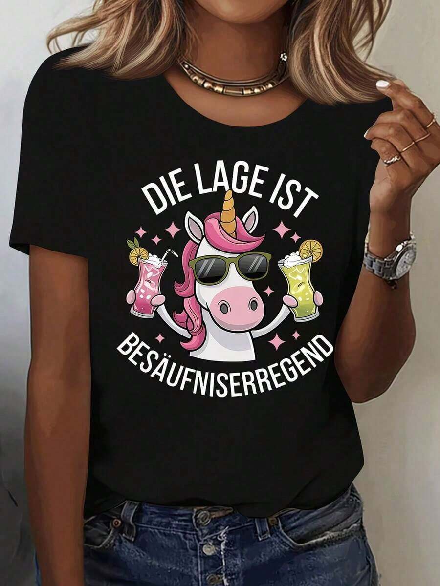 Women T-Shirts - Black - View 1