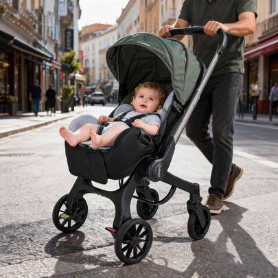  Cochildor Cochecito de viaje ligero, compacto y plegable con asiento reversible y capota ajustable. Ideal para bebés y niños pequeños. Cuenta con respaldo reclinable multiposición, capota parasol y una robusta estructura metálica. Se pliega fácilmente con una sola mano para un transporte cómodo. Disponible en varios colores.