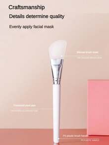 4pcs/Set Silicone Face Mask Brush, Soft & Skin-Friendly Mud Mask Applicator Brushes, Facial Beauty Makeup Tools Set - White - View 5