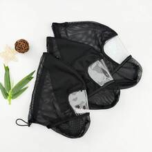 1个狗狗透气防咬面罩网状头套，防止舔舐并保护伤口，防晒，防蚊虫，户外宠物嘴套 - 彩色 - 查看 7