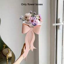 5pcs/Set Single Flower Box, Bouquet Handbag, Floral Art Box, Fairy Wand, Rose Bouquet Packaging Box With Bow - Gift Box - View 18