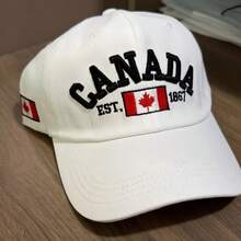 Mũ lưỡi trai lá phong mùa xuân/hè mới, mũ lưỡi trai đôi unisex CANAD, mũ cotton chống nắng ngoài trời cho thành phố. - mũ bóng chày - Xem 12