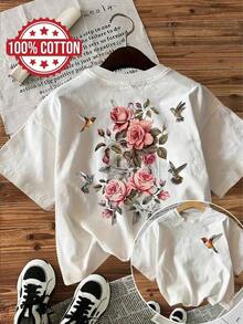 Dam-T-shirts - Vitt - Visa 4