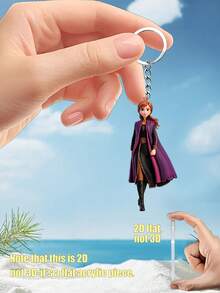 Disney 这款优质冰雪奇缘安娜亚克力钥匙扣，采用耐用的扁平设计，配有金属钥匙圈，由高品质、防刮亚克力材料制成，经久耐用，适合日常使用。扁平的2D设计轻巧而坚固，不易开裂、褪色和磨损。 - 鑰匙鏈 - 查看 8