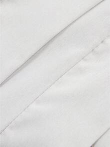 Celana Parasut Wanita Warna Polos dengan Ruffle, Celana Panjang Lebar dengan Tali Serut Elastis di Pinggang Tinggi, Bahan Tenun Gaya Kasual untuk Semua Musim - Light Grey - View 9