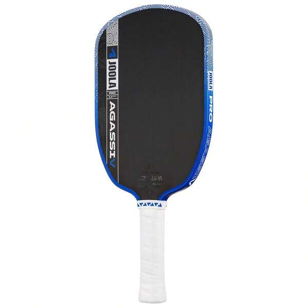 Vợt bóng bàn JOOLA Pro V Enhanced - 16mm - Màu sắc nguyên bản Agassi Graf Perseus, bề mặt vân sợi carbon - Khung gia cường và lõi Power Core, tích hợp chip NFC, khả năng kiểm soát bóng tuyệt vời, thiết kế nhẹ.