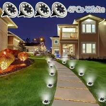 VOLACI 4/8/12pcs Solar Powered Mini In-Ground Lights 8LED Diamond Shade Outdoor Landscape Lights White/Warm Light Optional IP Waterproof Yard Lawn Pathway Decorative Lights - Multicolor - View 9