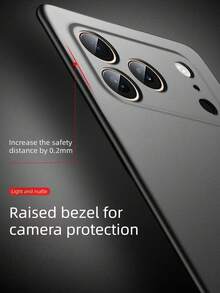 Luxury Matte Rock Sand Texture Hard PC Case, Simple Shockproof Anti-Fingerprint Ultra Thin Slim Back Cover For IPhone 11 12 13 14 15PLUS 16Pro 17 Pro Max - Black - View 4