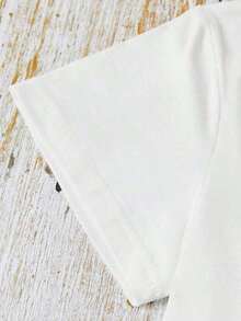 Camiseta Vintage con Estampado Gráfico "Espero que obtengas tu voto algún día", Manga Corta, Cuello Redondo, Top Casual para Verano y Primavera, Ropa de Mujer a la Moda - Blanco - Ver 3