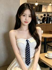 Women Tops - Coffee Brown - View 4