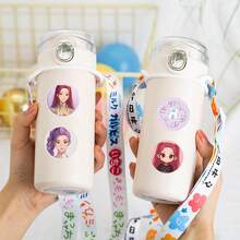 500pcs Huntrix K Pop Roll Decals, Cute Anime Round Stickers, Self-Adhesive Stickers For Fans & Daily Use - Multicolor - View 4