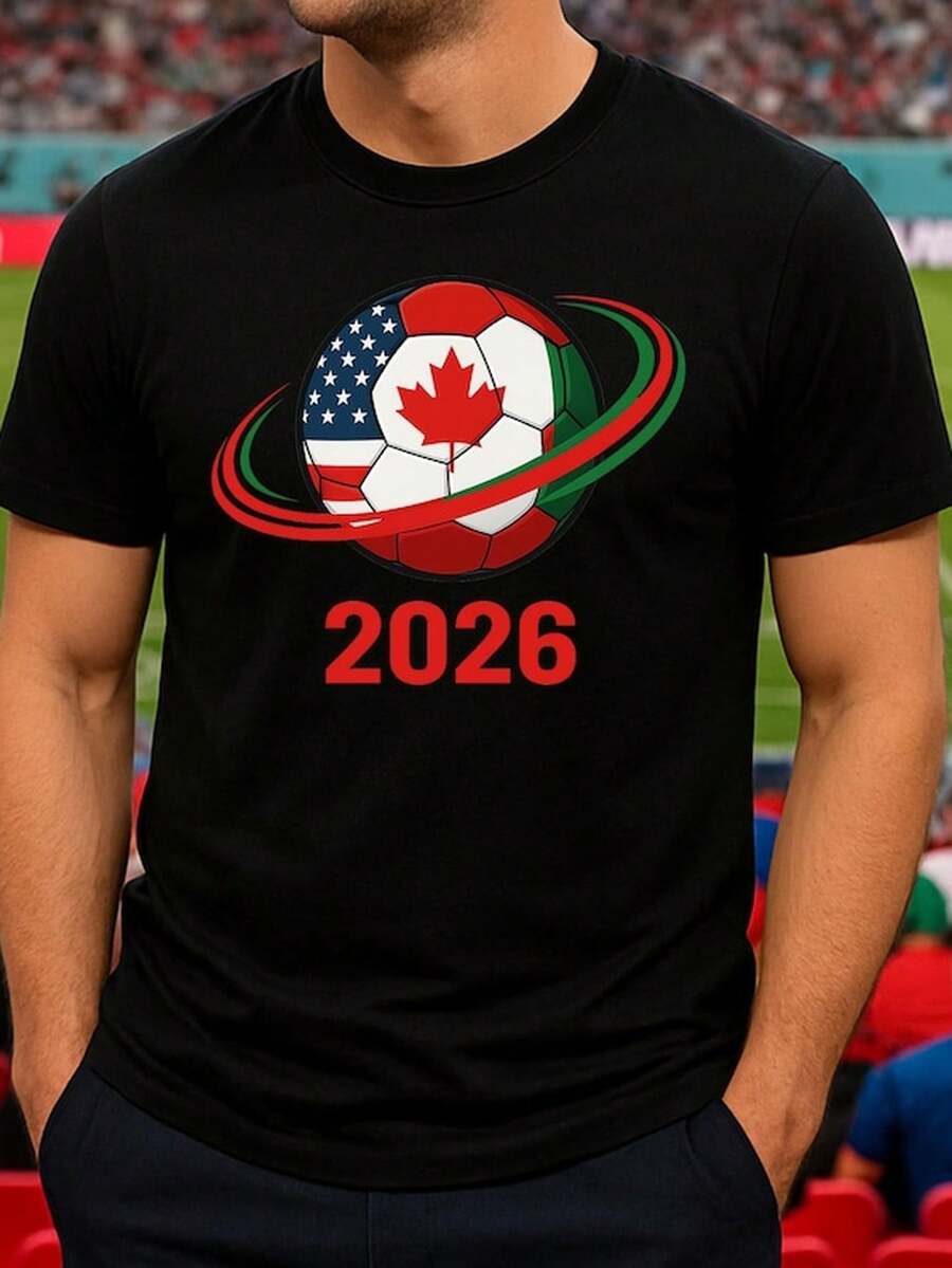 2026 NorteamriC1AC1A S1occer Unity T1S1Hirt, EE. UU. C1AnA1DA Mxico F11111lag Ball Graphics Top.