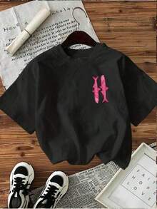 Dam-T-shirts - Svart - Visa 2