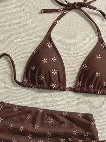 Conjunto de traje de baño de vacaciones para mujer, conjunto de vacaciones de verano para mujer, conjunto de playa para mujer - Multicolor 10 - Ver 3