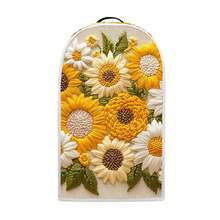 1 Household Food Processor And Juicer Dust Cover, Sunflower Flower Pattern, Small Appliance Protection Cover, Universal Size Food Processor Dust Cover, Machine Washable, Suitable For Women's Kitchenware - Full Coverage - View 15