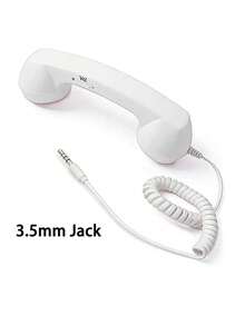 Retro Phone Handset For Cell Phones – Wired Vintage Telephone Handset With 3.5mm Jack, Built-In Microphone , For Smartphones, Tablets, And Computers - View 12