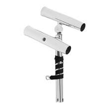 2pcs Boat Double Angle Fishing Rod Holder Stainless Steel Outrigger Adjustable - silver color - View 8