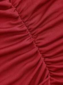 3 Piezas Blusas Sin Mangas Con Pliegues - Rojo y blanco - Ver 10