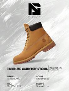 Timberland 6" Premium Waterproof Boot Wheat– Men's Lifestyle Sneakers – Shoes For Man -Vintage-Spring & Summer-Inspired Running Shoes, Shock-Absorbing Comfort, Gym To Streetwear Casual Wear-Mother's Day Gifts-Father's Day Gift-TB110061 713 - 小麥 - 查看 6