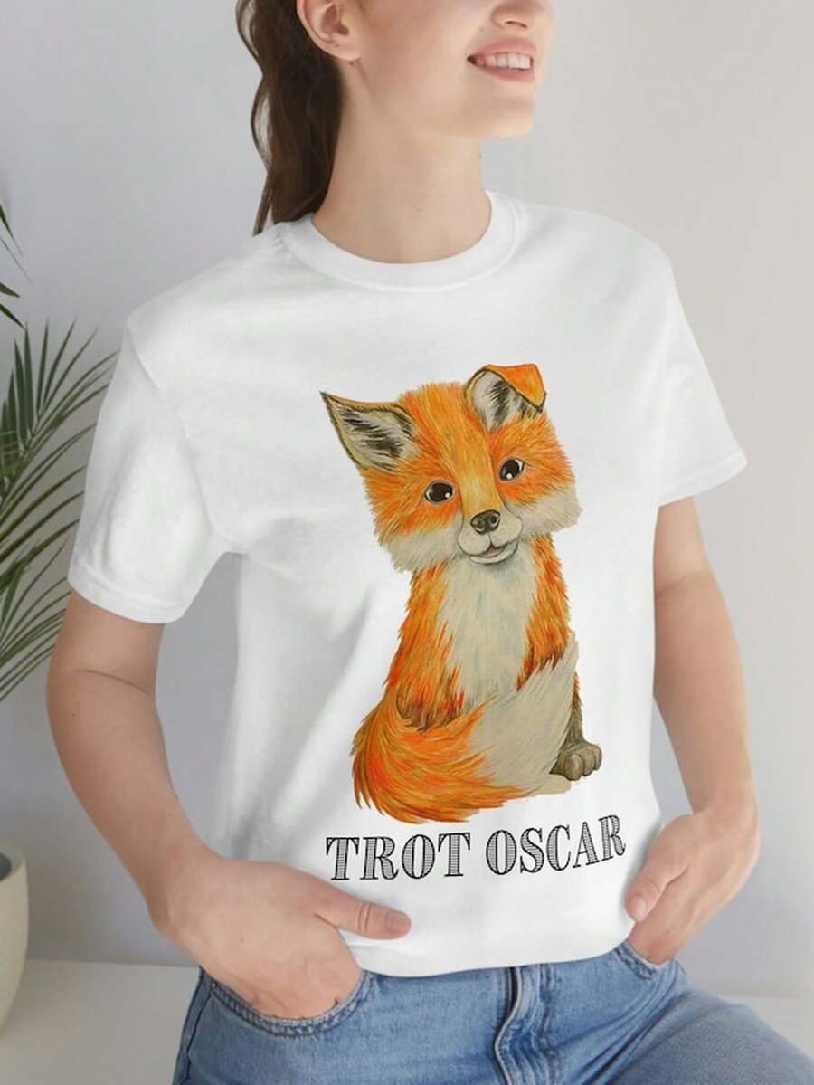 Fox Trot OsC1Ar T1S1Hirt para M1en y WoM1en, Funny T1S1Hirt, Fox Gift, Funny Foxes.