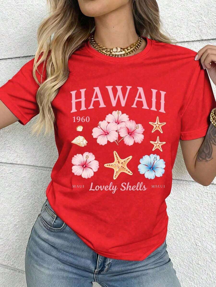 Women T-Shirts - Rot - View 1