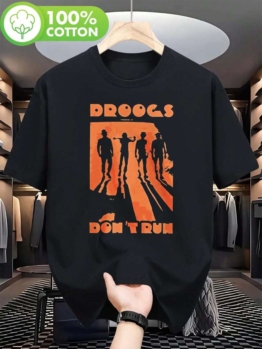 Men T-Shirts - 黑色 - 查看 1