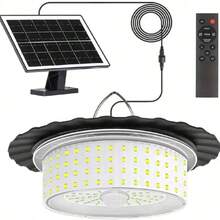 20,000 Lumens Solar Powered Warehouse Light, Indoor & Outdoor Use, Pull Cord, 5 Lighting Modes From Dusk To Dawn, IP65 Waterproof, Suitable For Barns, Gazebos, Shops, Garages - one-size - View 13
