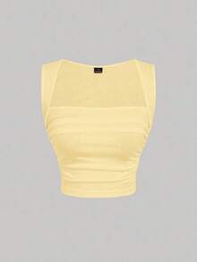 Top tank unicolor fruncido - Multicolor 3 - Ver 7