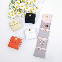 Foldable Multi-Functional Mini Travel Jewelry Organizer, Portable Jewelry Roll Pouch, Multi-Compartment Storage, Secure Closure, For Necklaces, Earrings, Rings, Suitable For Travel, Daily Use Or Gift, Available In Multiple Colors - Multicolor - View 4