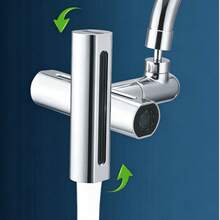Waterfall Faucet Aerator 360° Swivel Anti-Splash Water Saving Faucet Extension Sprayer For Kitchen - Multicolor - View 7