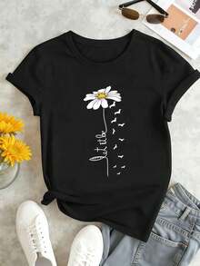 Women T-Shirts - Black - View 1