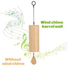 Wind Chime Accessories (Without Bells) Bamboo Tube Japanese-Style Wind Chime Hand-Operated Bell Bamboo Art And String Musical Instrument Bamboo Healing Wind Chime - A - View 1