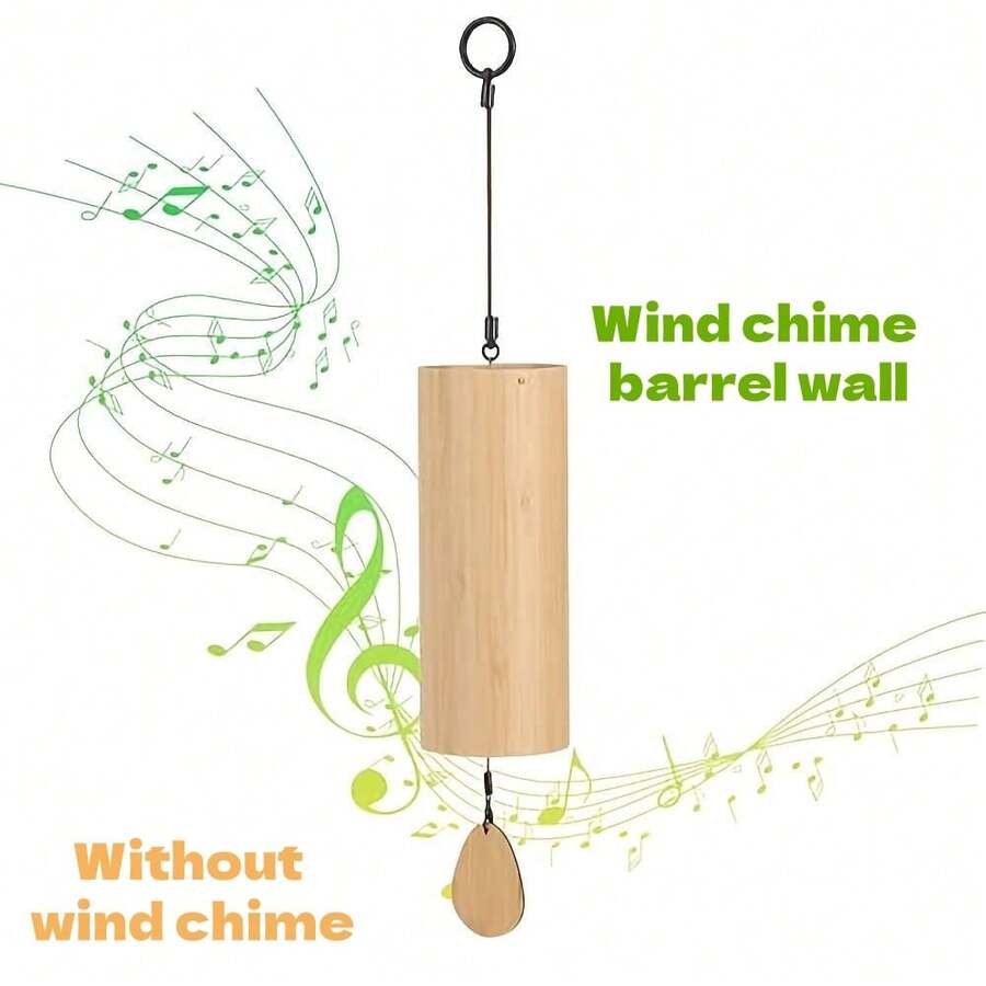 Wind Chime Accessories (Without Bells) Bamboo Tube Japanese-Style Wind Chime Hand-Operated Bell Bamboo Art And String Musical Instrument Bamboo Healing Wind Chime - A - View 1