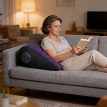 1pc Portable Multifunctional Inflatable Triangular Pillow With Integrated Press-To-Inflate Design, Adjustable Support For Side Sleeping, Lying Down, And Sitting, Ideal Comfortable Companion For Home, Office, And Travel - A - View 6