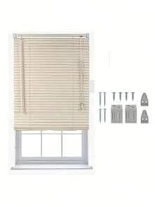 CLICKYA-Persiana PVC Ventana con Lamas Horizontales Interior y Exterior. Estor Ajustable Protector de Luz para Hogar y Oficina Fácil Instalación. - 100 x 180 cm - Ver 5