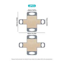 1/2pcs Reusable Silicone Baking Mat, Non-Stick Toast Baking Tray Mat And Lifter, Easy To Clean Dough Transfer Mat For Home Baking - View 9