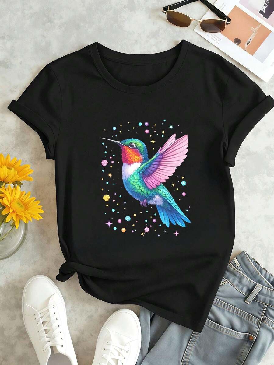 Women T-Shirts - Black - View 1