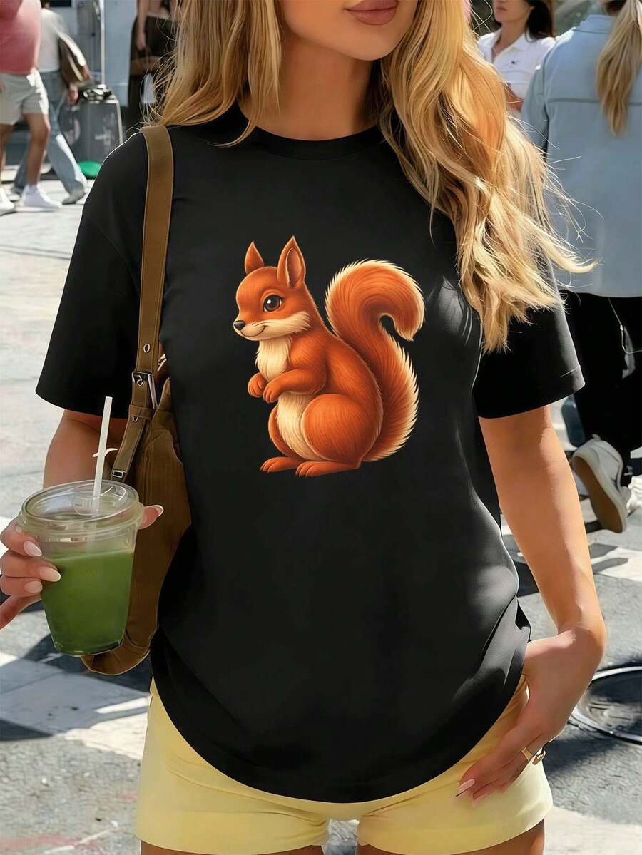 Women T-Shirts - Black - View 1