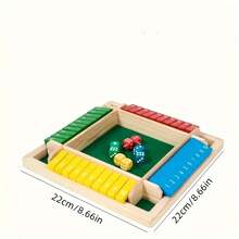 4-Sided Flip Number Toy, Family Dice Game, 4-Player Interactive Party Board Game - Multicolor - View 8