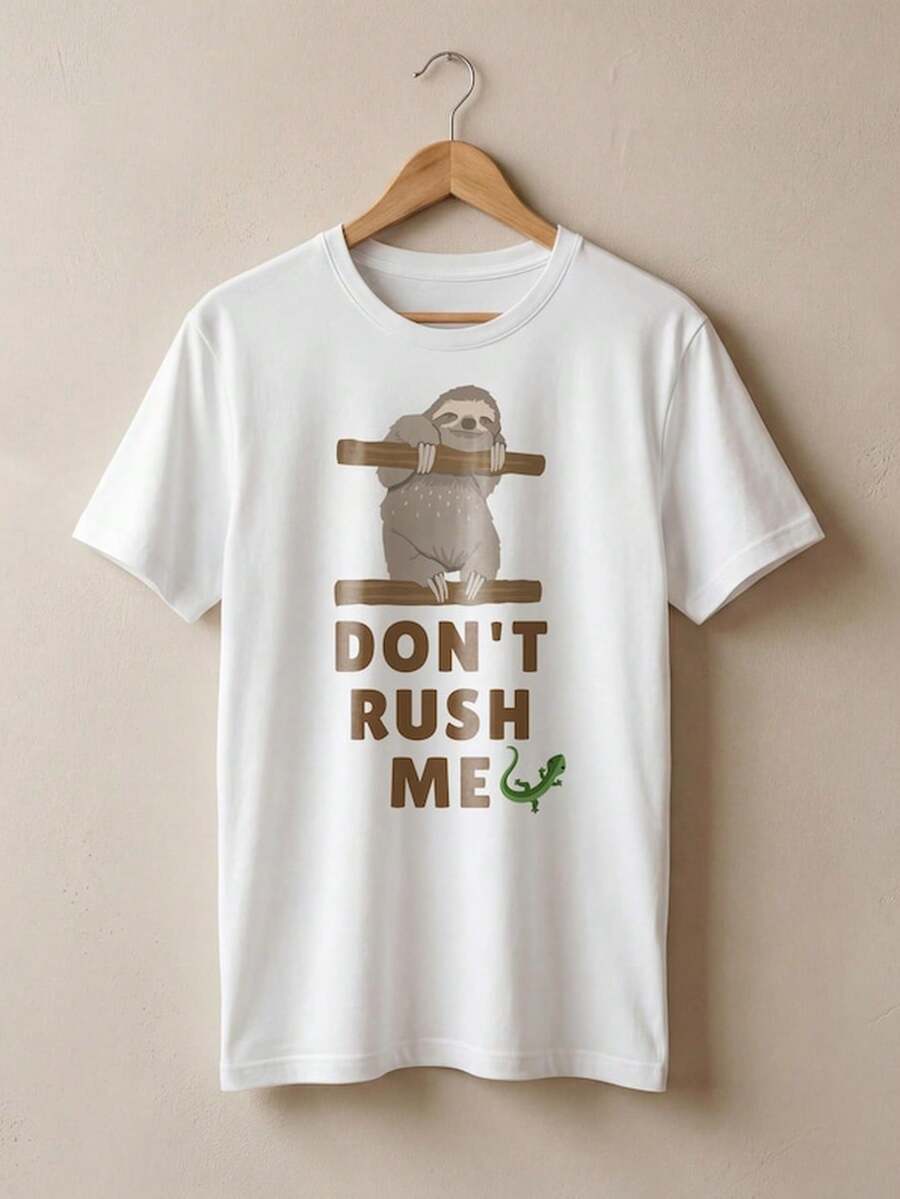 Don't RuS1H Me other T1S1Hirt, Funny other Graphic T1EE, Cute Animal Illustration S1Hirt, Chill Vibes UniS1ex Top, Relaxed Gift T1 Idea.