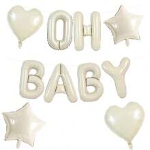16-Inch Balloon Set Includes Letter Balloons And Heart Foil Balloons, Suitable For Holidays, Gender Reveal Parties, And Christening Decorations, For Indoor And Outdoor Use - Multicolor - View 11