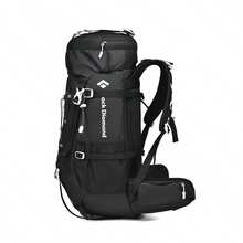 Outdoor Hiking Backpack 48L, Unisex Tactical Outdoor Travel Backpack - Black - View 3