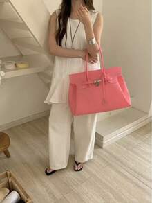 Bag 2026 Summer New Arrival: Tote – Stylish, Transparent Handbag With Large Capacity - 紅色 - 查看 1