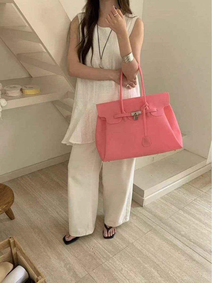 Bag 2026 Summer New Arrival: Tote – Stylish, Transparent Handbag With Large Capacity - 紅色 - 查看 1