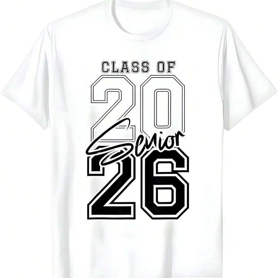 Clase de 2026 Senior - Camiseta de graduación de 2026 - Blanco - Ver 1