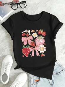 Women T-Shirts - Black - View 2