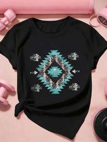 Women T-Shirts - Black - View 2