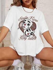 Dam-T-shirts - Vitt - Visa 1